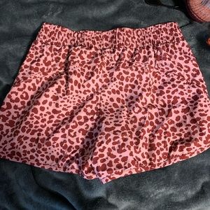 pink cheetah print shorts